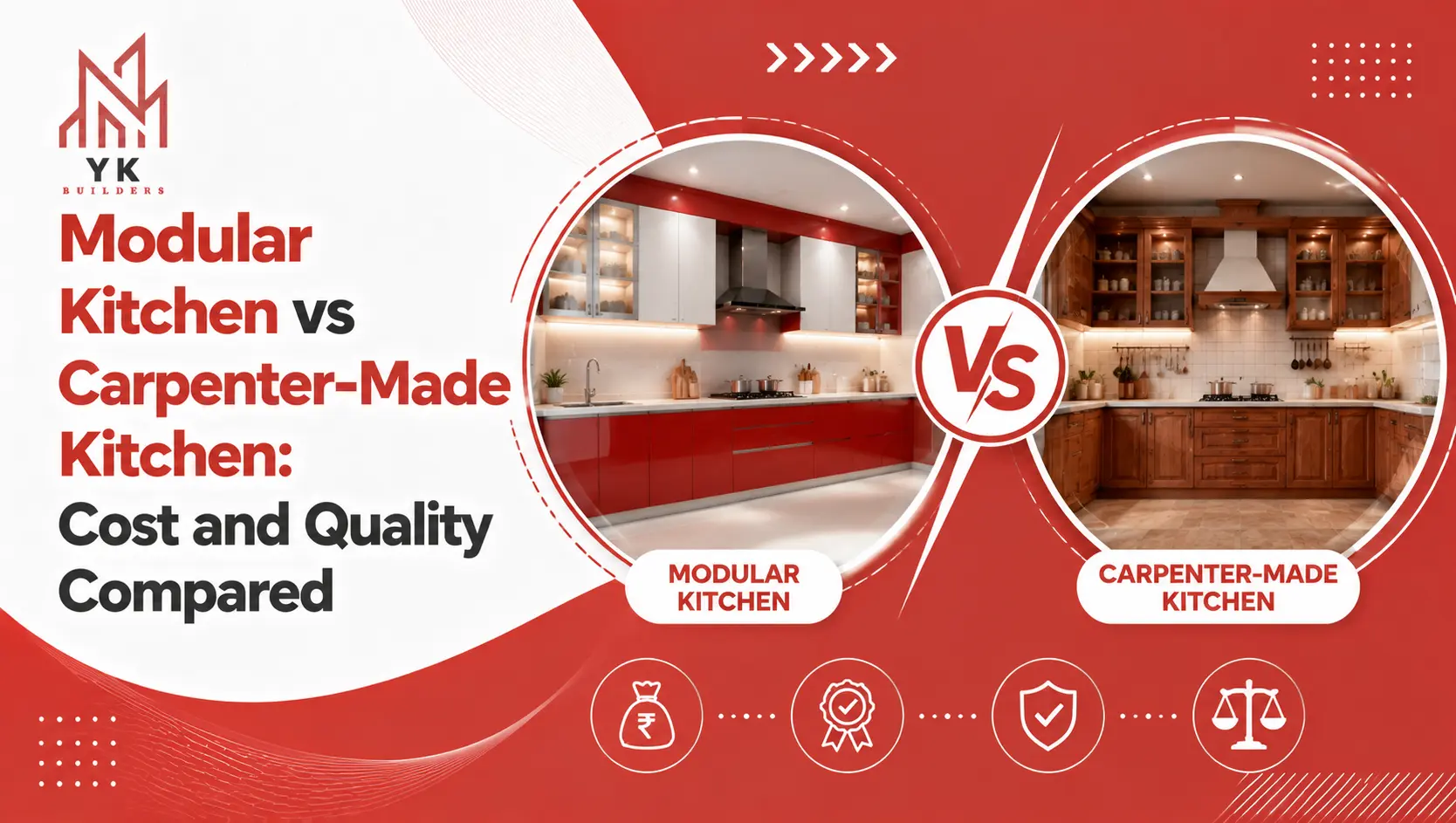 Modular Kitchen vs Carpenter-Made Kitchen: Cost and Quality Compared